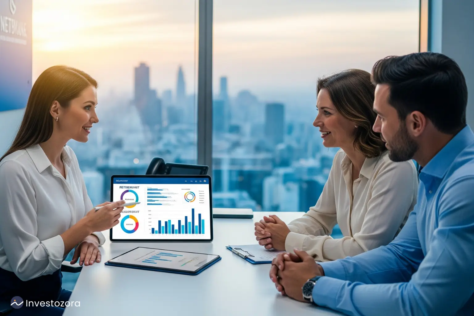 A couple meeting with the best financial planner for retirement and investment advice in 2025