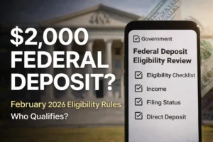 February 2026 $2,000 federal deposit eligibility rules