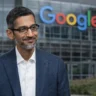 Alphabet earnings and Wall Street reaction as CEO Sundar Pichai stands near Google headquarters