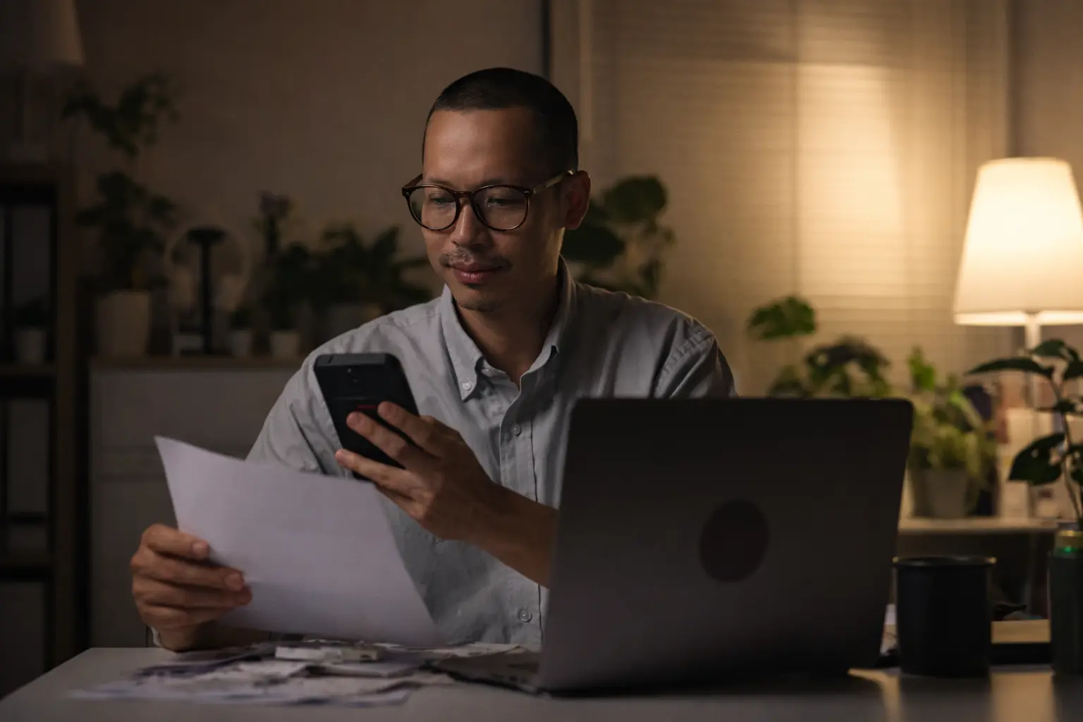 Person checking phone after IRS refund says sent but not in bank account overnight