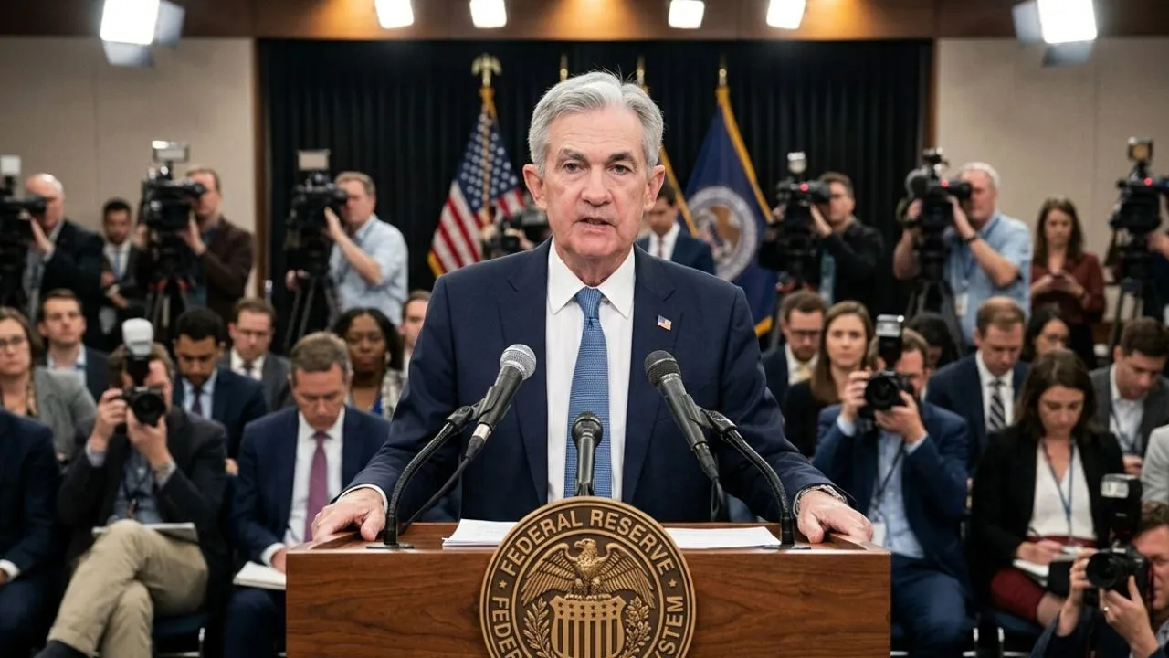Federal Reserve Chair Jerome Powell preparing to announce the April 29 2026 FOMC rate decision at 2:00 PM ET in his final meeting as chair