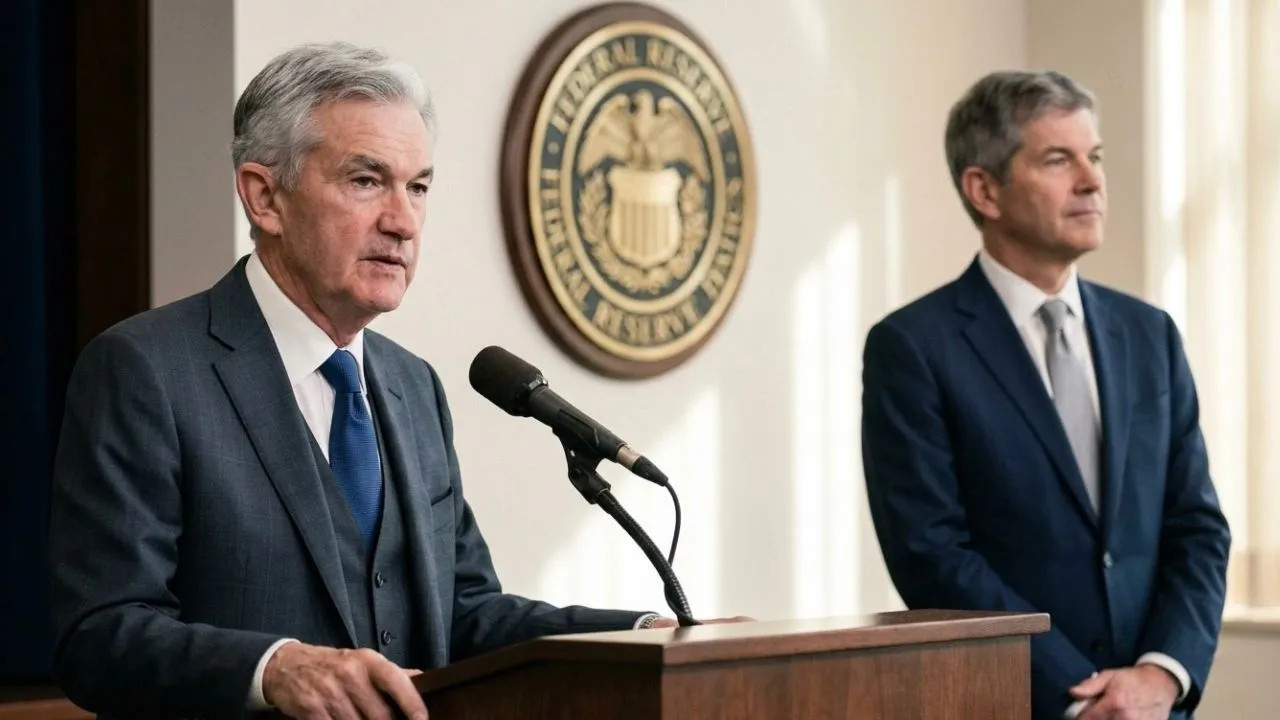 Federal Reserve Chair Jerome Powell leads the April 2026 FOMC meeting deliberations on the 3.50% rate path as Kevin Warsh prepares for the leadership transition.