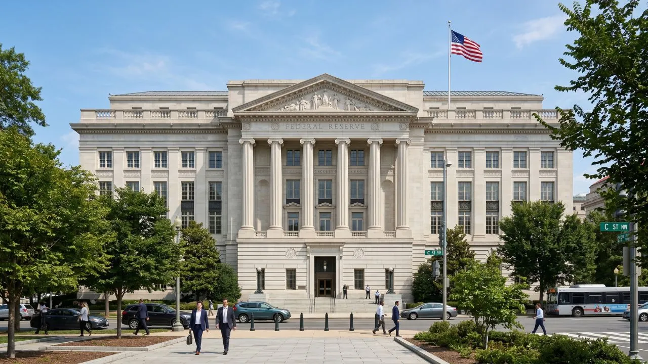 Federal Reserve FOMC meeting preview for May 6-7 2026 showing current federal funds rate range of 4.25 to 4.50 percent