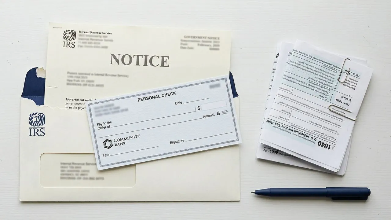IRS CP53E notice letter showing refund frozen and converted to paper check delivery