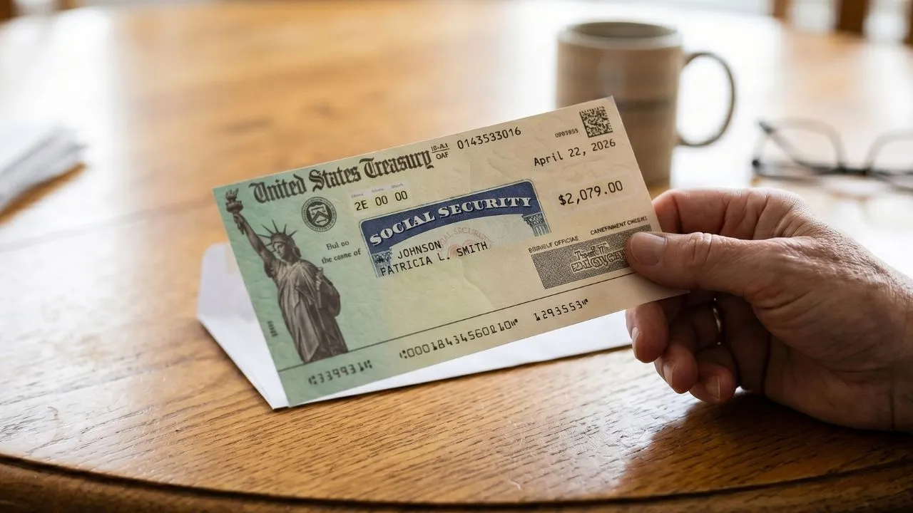 Social Security Group 3 recipients receiving average payment of $2,079 on Wednesday April 22 2026 through direct deposit into bank accounts