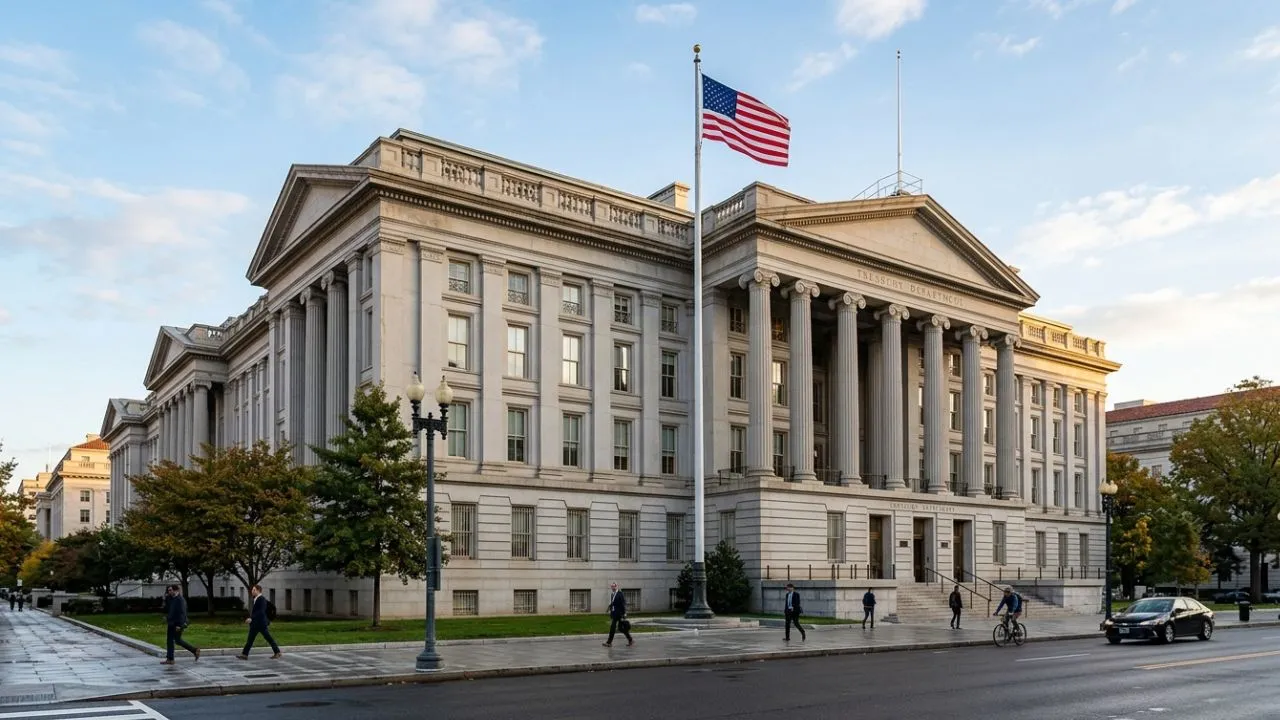 Diagram showing how the Treasury General Account at the Federal Reserve funds all federal payments including Social Security and IRS refunds
