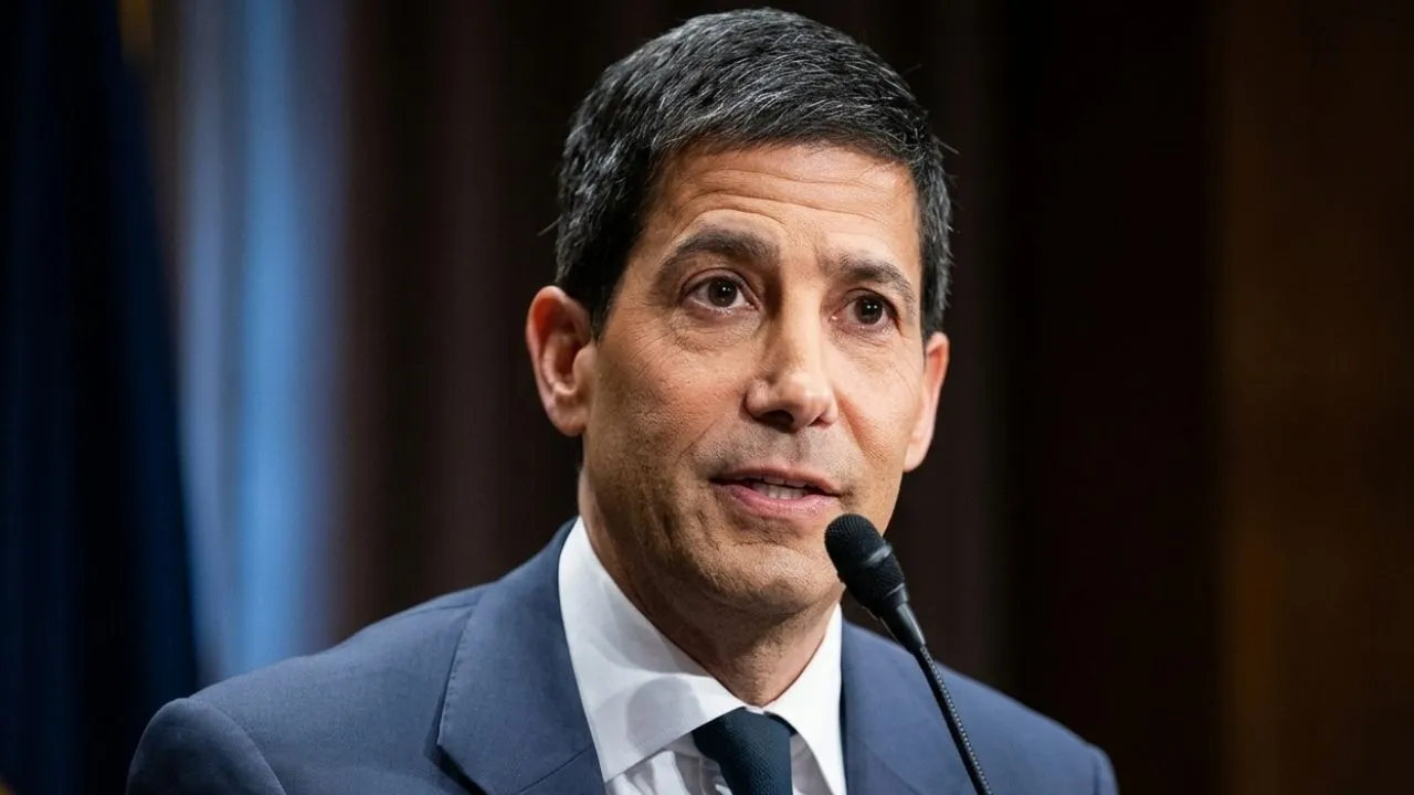 Kevin Warsh speaking during Senate confirmation proceedings for Federal Reserve chair in 2026
