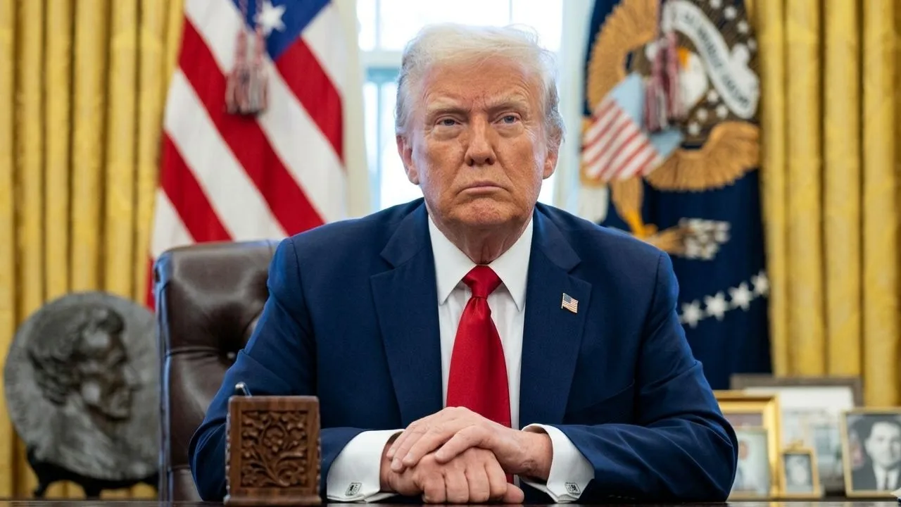 Federal workers entering government building as Schedule Policy Career executive order takes effect June 2026