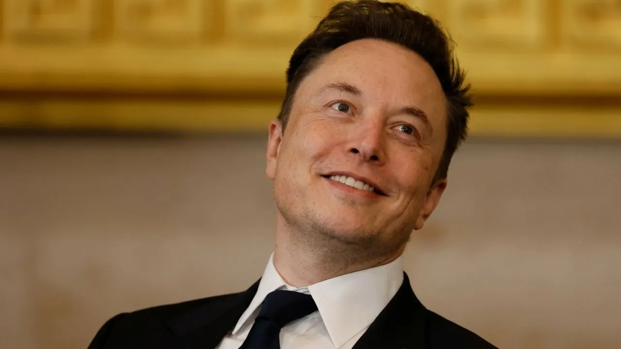 Elon Musk at a financial roadshow event ahead of the SpaceX IPO listing on Nasdaq under ticker SPCX on June 12, 2026