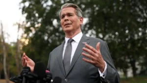 Latest U.S. Financial News and Analysis 11 U.S. Treasury Secretary Scott Bessent speaks to reporters as the administration prepares new sanctions against Iran.