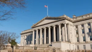 Latest U.S. Financial News and Analysis 29 U.S. Treasury building in Washington, D.C., representing Treasury Offset Program hardship appeals and federal debt offsets.