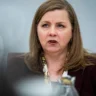 Federal Reserve Vice Chair for Supervision Michelle Bowman speaking at a meeting