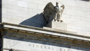 Latest U.S. Financial News and Analysis 24 Stone eagle sculpture on the Federal Reserve building in Washington, D.C.